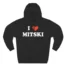 I Love Mitski Three-Panel Fleece Hoodie Black