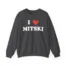 I Love Mitski Unisex Heavy Blend™ Crewneck Sweatshirt Dark Heather
