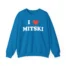 I Love Mitski Unisex Heavy Blend™ Crewneck Sweatshirt Sapphire