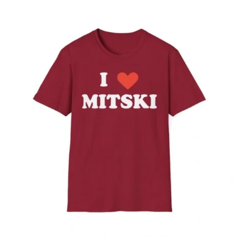I Love Mitski Unisex Softstyle T-Shirt Cardinal Red I Love Mitski Unisex Softstyle T-Shirt Cardinal Red