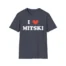 I Love Mitski Unisex Softstyle T-Shirt Heather Navy