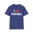 I Love Mitski Unisex Softstyle T-Shirt Metro Blue
