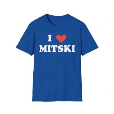 I Love Mitski Unisex Softstyle T-Shirt Royal I Love Mitski Unisex Softstyle T-Shirt Royal