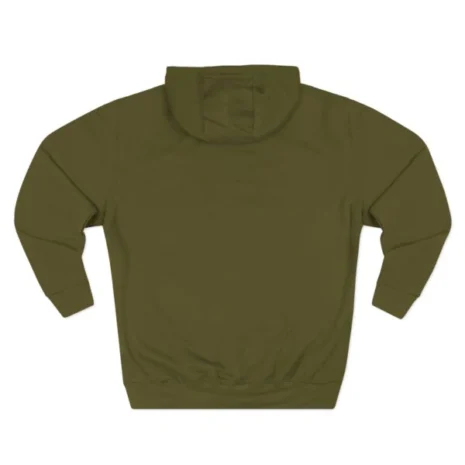 Mitski 2024 Tour Three-Panel Fleece Hoodie Army Green Back Side Mitski 2024 Tour Three-Panel Fleece Hoodie Army Green Back Side