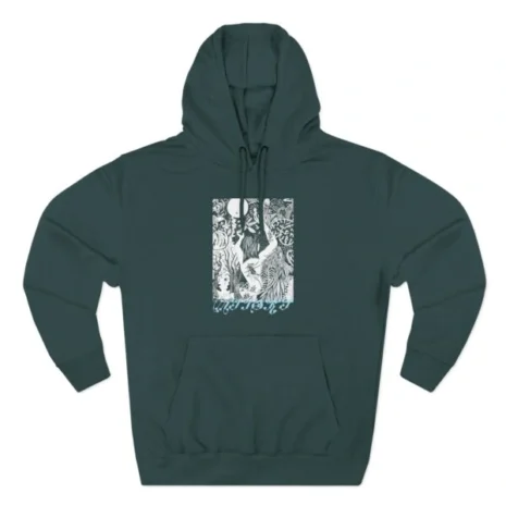 Mitski 2024 Tour Three-Panel Fleece Hoodie Sports Green Mitski 2024 Tour Three-Panel Fleece Hoodie Sports Green