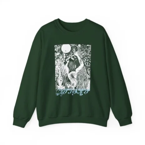Mitski 2024 Tour Unisex Heavy Blend™ Crewneck Sweatshirt Forest Green