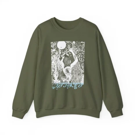 Mitski 2024 Tour Unisex Heavy Blend™ Crewneck Sweatshirt Military Green Mitski 2024 Tour Unisex Heavy Blend™ Crewneck Sweatshirt Military Green