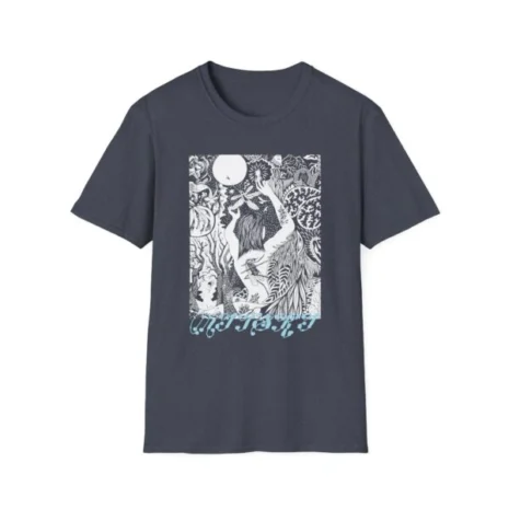 Mitski 2024 Tour Unisex Softstyle T-Shirt Heather Navy Mitski 2024 Tour Unisex Softstyle T-Shirt Heather Navy