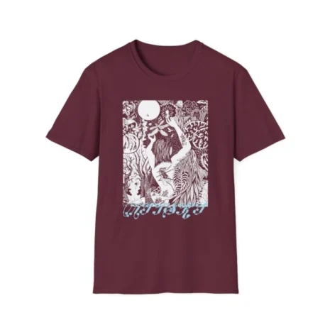 Mitski 2024 Tour Unisex Softstyle T-Shirt Maroon Mitski 2024 Tour Unisex Softstyle T-Shirt Maroon