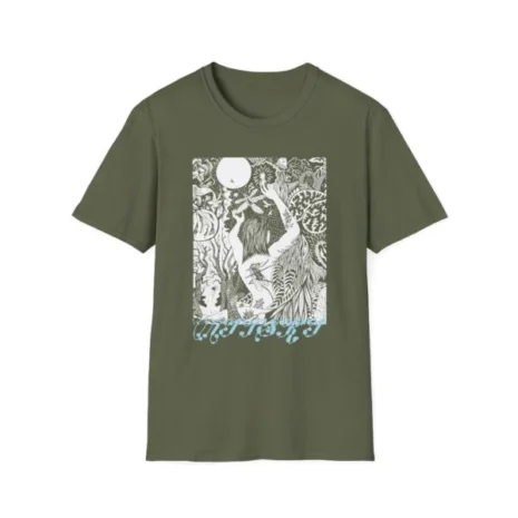 Mitski 2024 Tour Unisex Softstyle T-Shirt Military Green Mitski 2024 Tour Unisex Softstyle T-Shirt Military Green