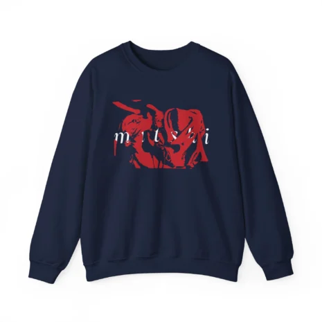 Mitski Be the Cowboy Photo Unisex Heavy Blend™ Crewneck Sweatshirt Navy Mitski Be the Cowboy Photo Unisex Heavy Blend™ Crewneck Sweatshirt Navy