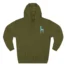 Mitski Chairs Three-Panel Fleece Hoodie Army Green