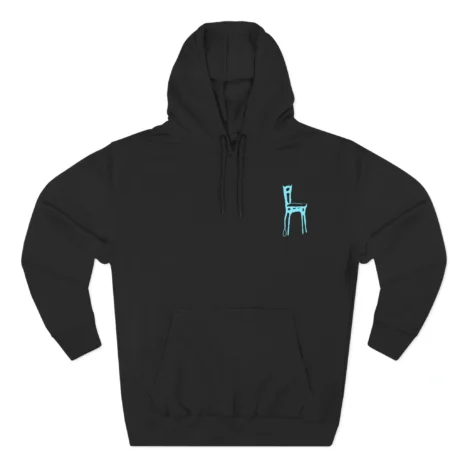 Mitski Chairs Three-Panel Fleece Hoodie Black Mitski Chairs Three-Panel Fleece Hoodie Black