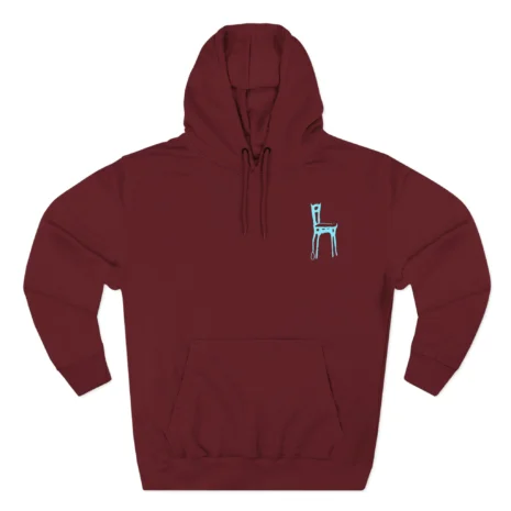 Mitski Chairs Three-Panel Fleece Hoodie Burgundy Mitski Chairs Three-Panel Fleece Hoodie Burgundy
