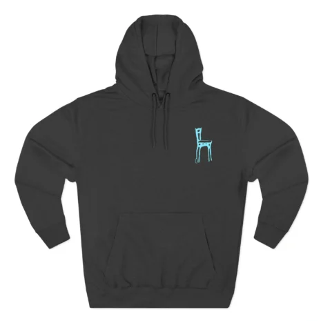 Mitski Chairs Three-Panel Fleece Hoodie Charcoal Heather Mitski Chairs Three-Panel Fleece Hoodie Charcoal Heather