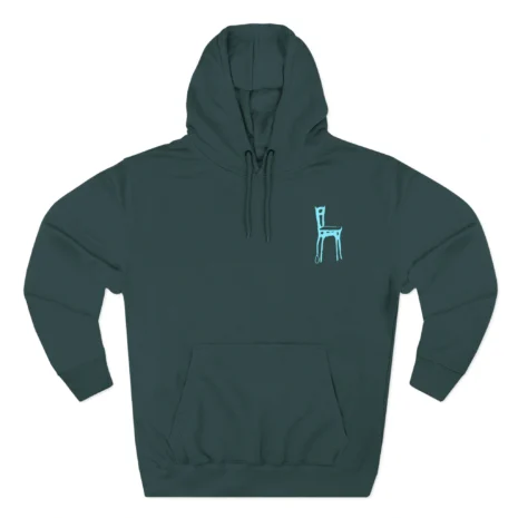 Mitski Chairs Three-Panel Fleece Hoodie Sports Green Mitski Chairs Three-Panel Fleece Hoodie Sports Green