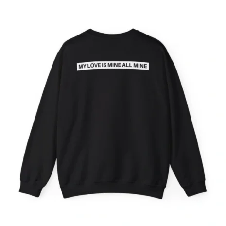 Mitski Chairs Unisex Heavy Blend™ Crewneck Sweatshirt Black Back Side Mitski Chairs Unisex Heavy Blend™ Crewneck Sweatshirt Black Back Side