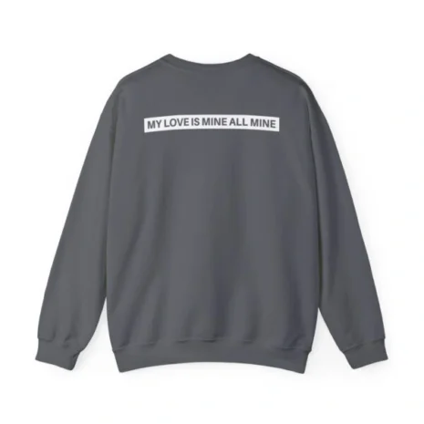 Mitski Chairs Unisex Heavy Blend™ Crewneck Sweatshirt Charcoal Back Side Mitski Chairs Unisex Heavy Blend™ Crewneck Sweatshirt Charcoal Back Side
