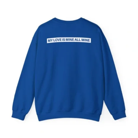 Mitski Chairs Unisex Heavy Blend™ Crewneck Sweatshirt Royal Back Side Mitski Chairs Unisex Heavy Blend™ Crewneck Sweatshirt Royal Back Side
