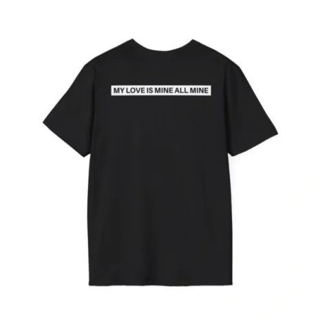 Mitski Chairs Unisex Softstyle T-Shirt Black Back Side Mitski Chairs Unisex Softstyle T-Shirt Black Back Side
