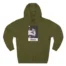 Mitski Chipped Mug Three-Panel Fleece Hoodie Army Green