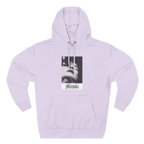 Mitski Chipped Mug Three-Panel Fleece Hoodie Lilac Mitski Chipped Mug Three-Panel Fleece Hoodie Lilac