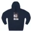 Mitski Chipped Mug Three-Panel Fleece Hoodie Navy