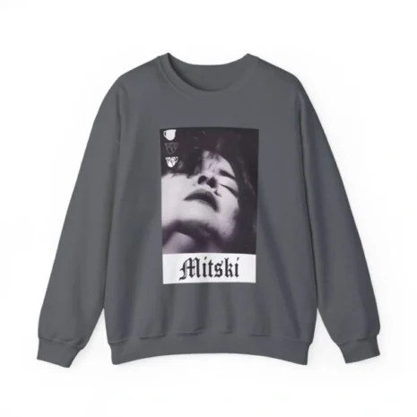 Mitski Chipped Mug Unisex Heavy Blend™ Crewneck Sweatshirt Charcoal Mitski Chipped Mug Unisex Heavy Blend™ Crewneck Sweatshirt Charcoal