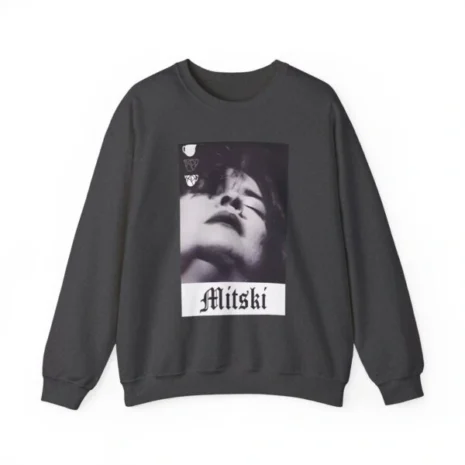 Mitski Chipped Mug Unisex Heavy Blend™ Crewneck Sweatshirt Dark Heather Mitski Chipped Mug Unisex Heavy Blend™ Crewneck Sweatshirt Dark Heather