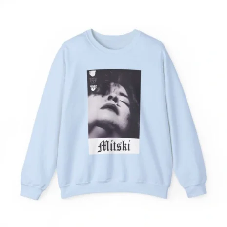 Mitski Chipped Mug Unisex Heavy Blend™ Crewneck Sweatshirt Light Blue Mitski Chipped Mug Unisex Heavy Blend™ Crewneck Sweatshirt Light Blue