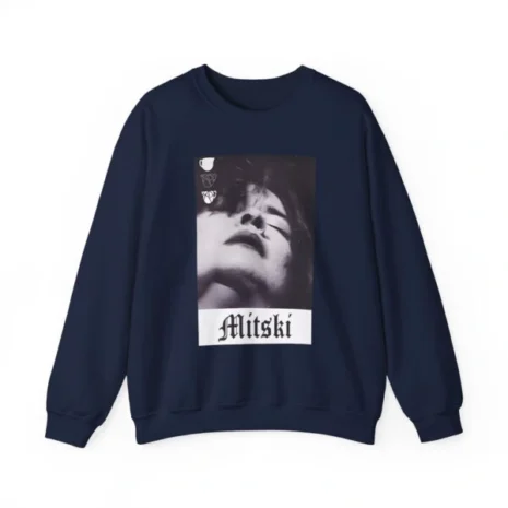 Mitski Chipped Mug Unisex Heavy Blend™ Crewneck Sweatshirt Navy Mitski Chipped Mug Unisex Heavy Blend™ Crewneck Sweatshirt Navy