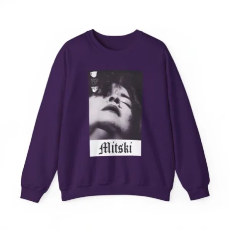 Mitski Chipped Mug Unisex Heavy Blend™ Crewneck Sweatshirt Purple Mitski Chipped Mug Unisex Heavy Blend™ Crewneck Sweatshirt Purple