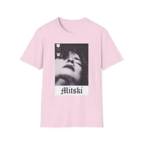 Mitski Chipped Mug Unisex Softstyle T-Shirt Light Pink Mitski Chipped Mug Unisex Softstyle T-Shirt Light Pink
