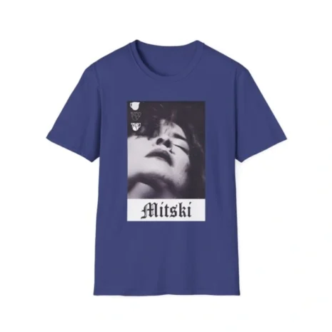 Mitski Chipped Mug Unisex Softstyle T-Shirt Metro Blue Mitski Chipped Mug Unisex Softstyle T-Shirt Metro Blue