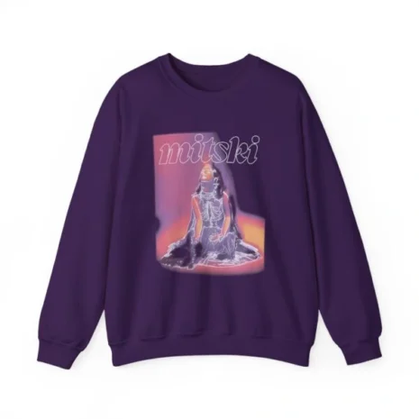 Mitski Dreamcore Glow Unisex Heavy Blend™ Crewneck Sweatshirt Purple Mitski Dreamcore Glow Unisex Heavy Blend™ Crewneck Sweatshirt Purple