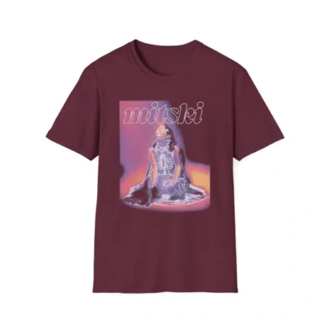 Mitski Dreamcore Glow Unisex Softstyle T-Shirt Maroon Mitski Dreamcore Glow Unisex Softstyle T-Shirt Maroon