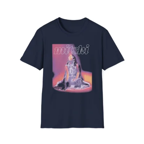Mitski Dreamcore Glow Unisex Softstyle T-Shirt Navy Mitski Dreamcore Glow Unisex Softstyle T-Shirt Navy