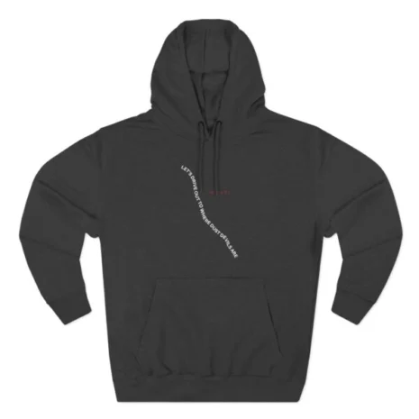 Mitski Dust Devils Three-Panel Fleece Hoodie Charcoal Heather Mitski Dust Devils Three-Panel Fleece Hoodie Charcoal Heather