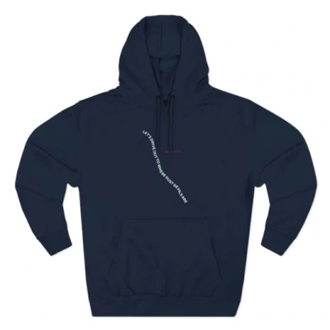 Mitski Dust Devils Three-Panel Fleece Hoodie Navy Mitski Dust Devils Three-Panel Fleece Hoodie Navy