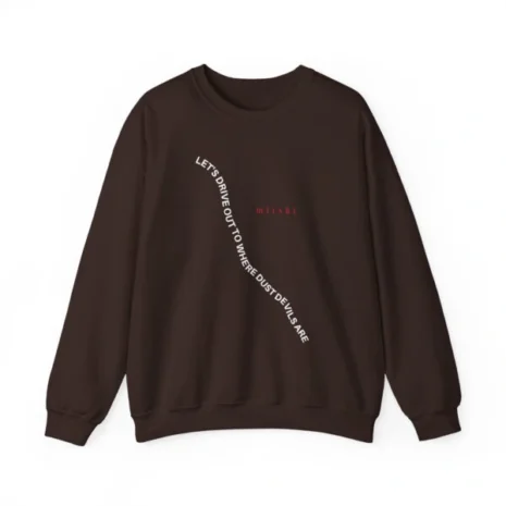 Mitski Dust Devils Unisex Heavy Blend™ Crewneck Sweatshirt Dark Chocolate Mitski Dust Devils Unisex Heavy Blend™ Crewneck Sweatshirt Dark Chocolate
