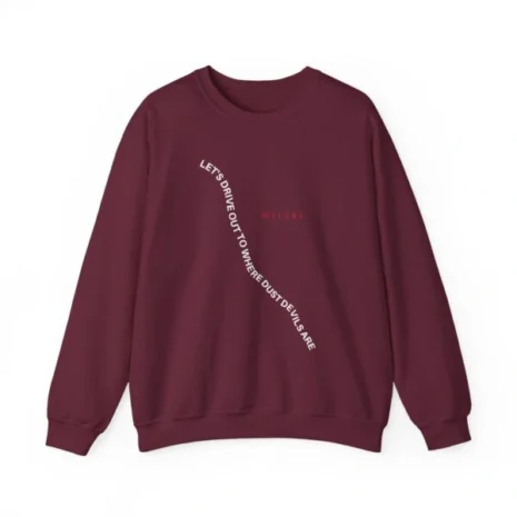 Mitski Dust Devils Unisex Heavy Blend™ Crewneck Sweatshirt Maroon Mitski Dust Devils Unisex Heavy Blend™ Crewneck Sweatshirt Maroon