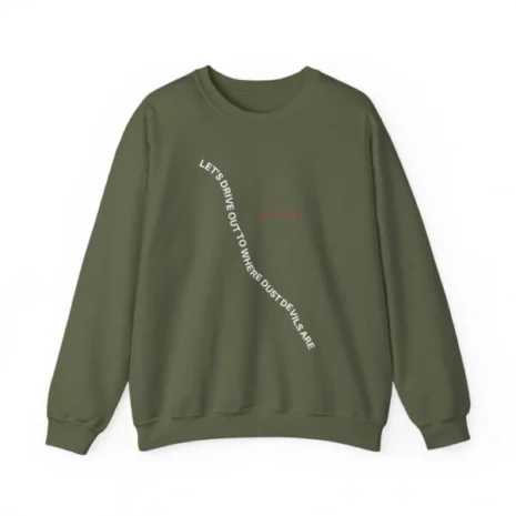 Mitski Dust Devils Unisex Heavy Blend™ Crewneck Sweatshirt Military Green Mitski Dust Devils Unisex Heavy Blend™ Crewneck Sweatshirt Military Green