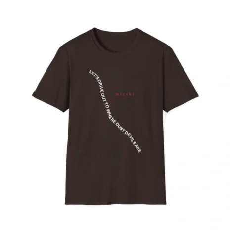 Mitski Dust Devils Unisex Softstyle T-Shirt Dark Chocolate Mitski Dust Devils Unisex Softstyle T-Shirt Dark Chocolate