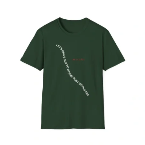 Mitski Dust Devils Unisex Softstyle T-Shirt Forest Green Mitski Dust Devils Unisex Softstyle T-Shirt Forest Green