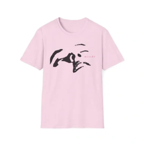 Mitski Face Unisex Softstyle T-Shirt Light Pink Mitski Face Unisex Softstyle T-Shirt Light Pink