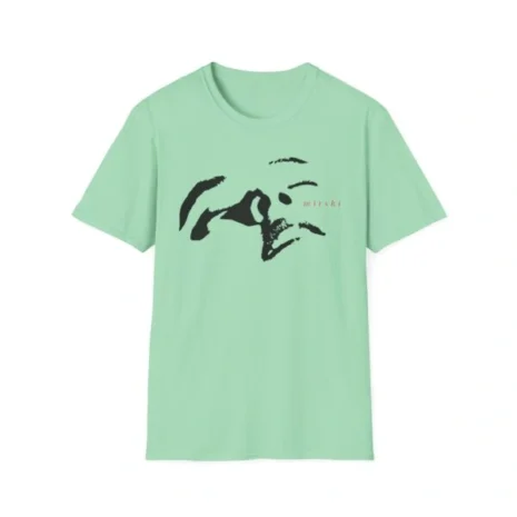 Mitski Face Unisex Softstyle T-Shirt Mint Green Mitski Face Unisex Softstyle T-Shirt Mint Green