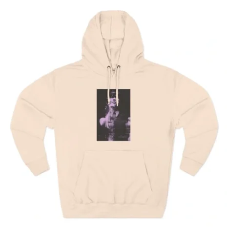 Mitski Fall 2024 Tour Three-Panel Fleece Hoodie Pale Pink Mitski Fall 2024 Tour Three-Panel Fleece Hoodie Pale Pink