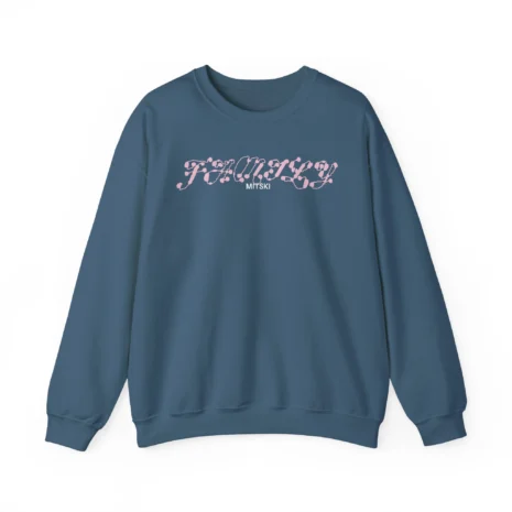 Mitski Family Unisex Heavy Blend™ Crewneck Sweatshirt Indigo Blue Mitski Family Unisex Heavy Blend™ Crewneck Sweatshirt Indigo Blue