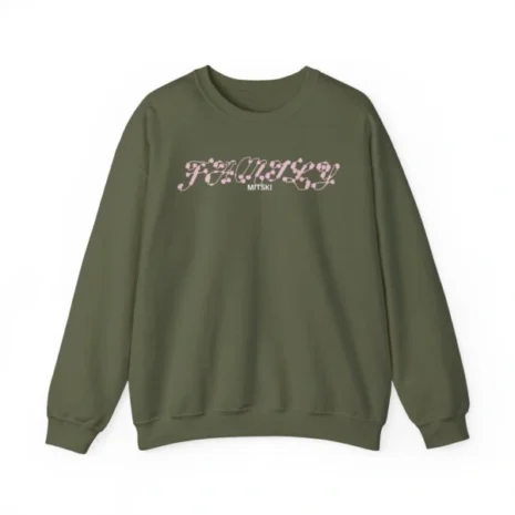 Mitski Family Unisex Heavy Blend™ Crewneck Sweatshirt Military Green Mitski Family Unisex Heavy Blend™ Crewneck Sweatshirt Military Green
