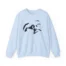Mitski Flower Art Logo Unisex Heavy Blend™ Crewneck Sweatshirt Light Blue